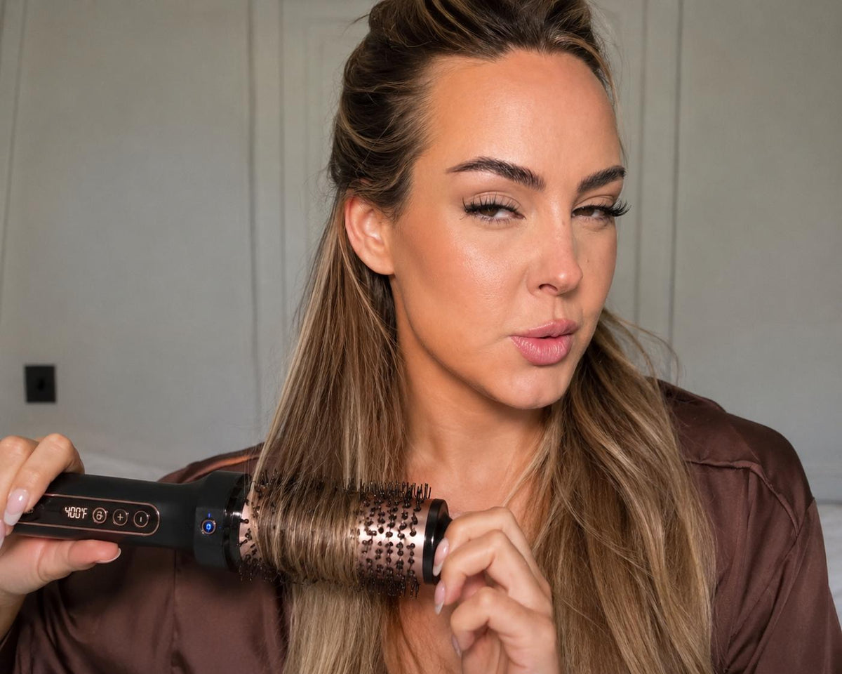 After styling — sleek ends, no halo.
